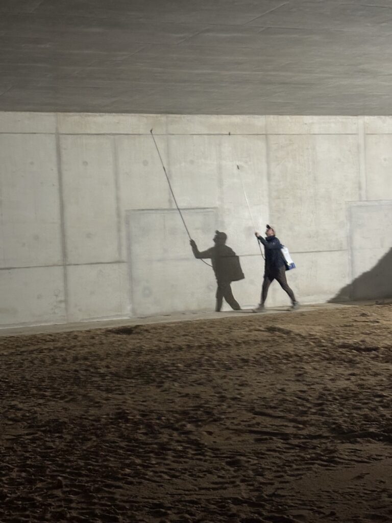 Applicatie van anti-graffiticoating