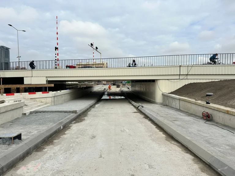 Vooraanzicht Trekvlietbrug