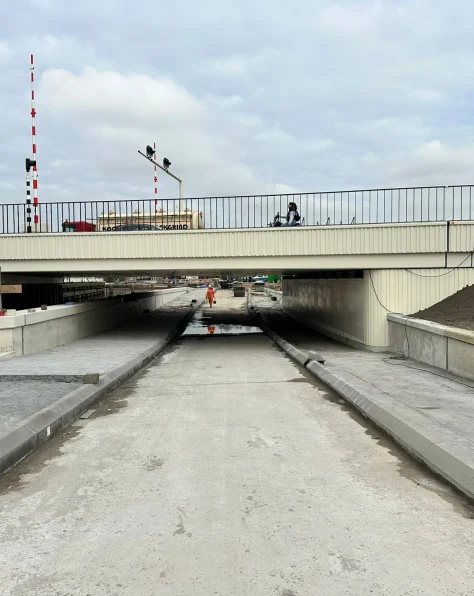 Vooraanzicht Trekvlietbrug